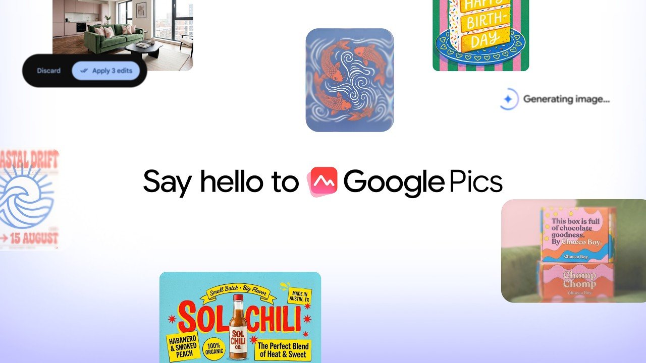 أداة Google Pics واجهة Google Pics لإنتاج الأصول الإبداعية داخل أدوات جوجل