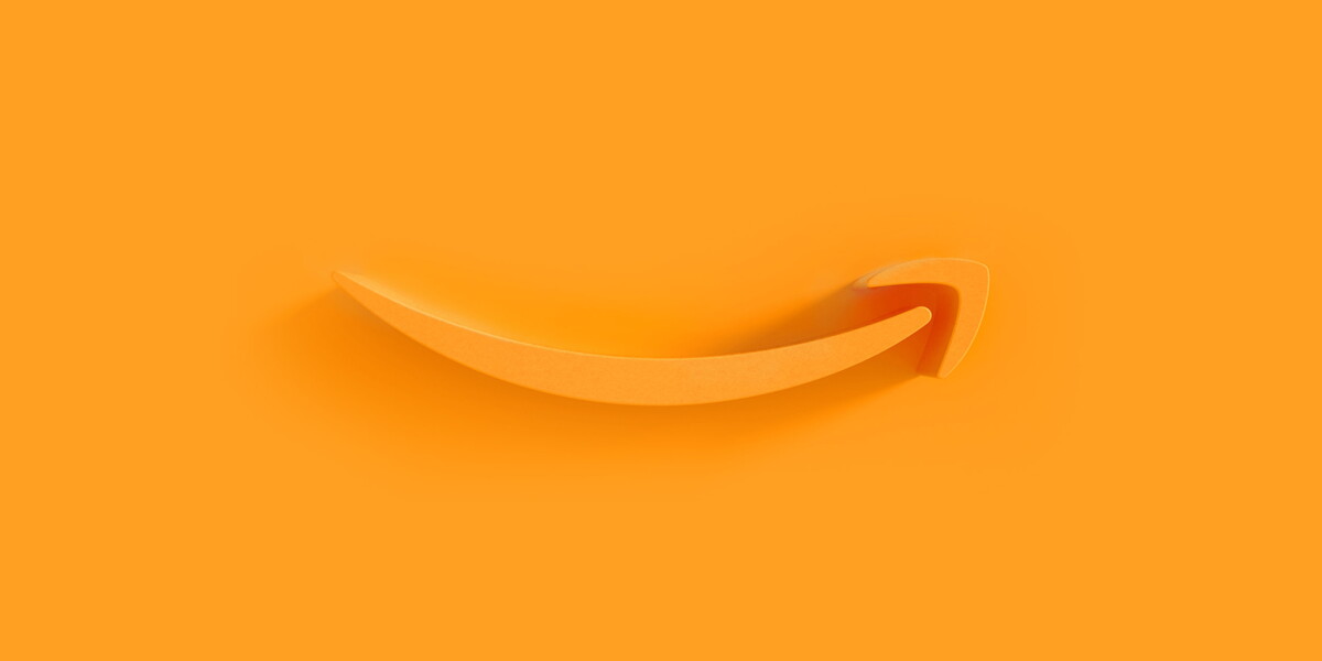 شعار أمازون الرسمي من صفحة aboutamazon الإخبارية