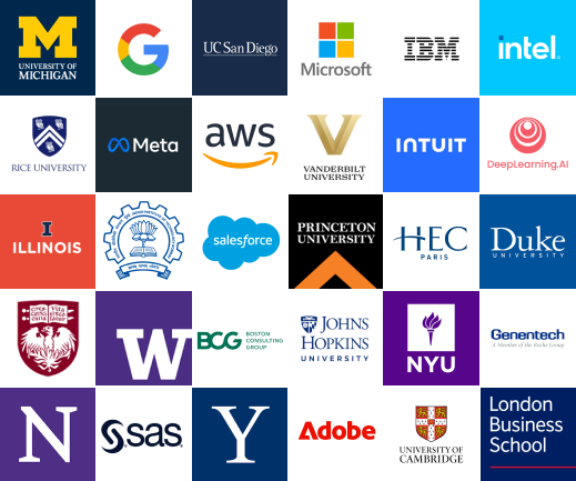 Coursera partners Coursera partner universities and companies logos