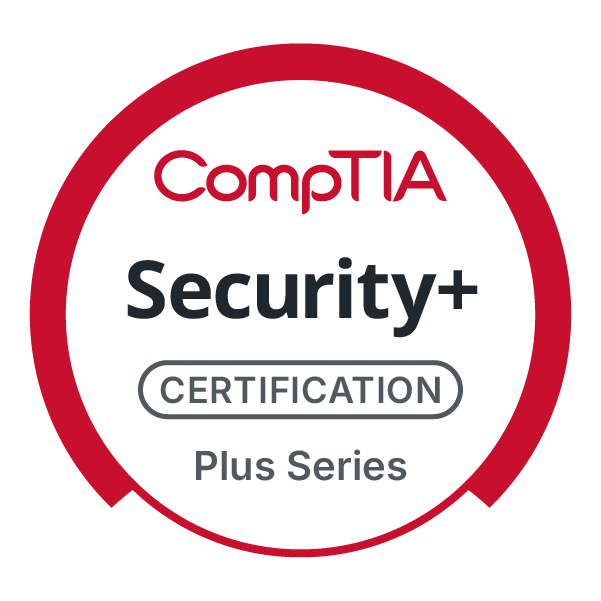 Official CompTIA Security+ certification badge