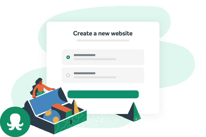 لوحة إنشاء وإدارة الموقع في EasyWP حيث يُربط النطاق وتُعرض سجلات DNS المطلوبة
