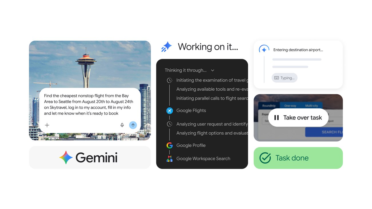 Official image from Google's blog showing the Gemini Spark integration with Chrome as the assistant ecosystem expands