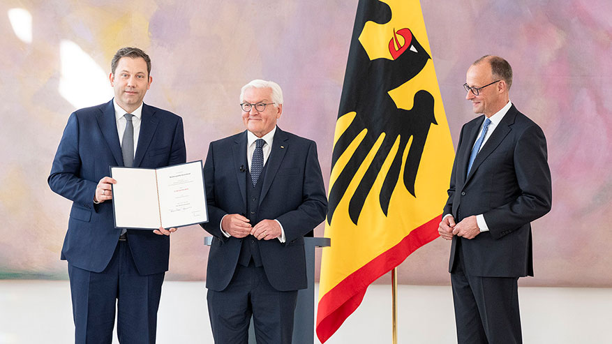 Lars Klingbeil being appointed Federal Minister of Finance by the Federal President, 6 May 2025