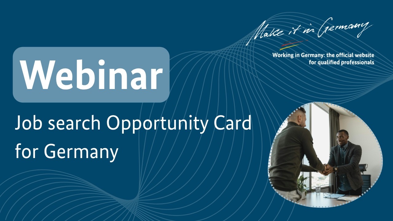 Official Make it in Germany webinar thumbnail on the Opportunity Card