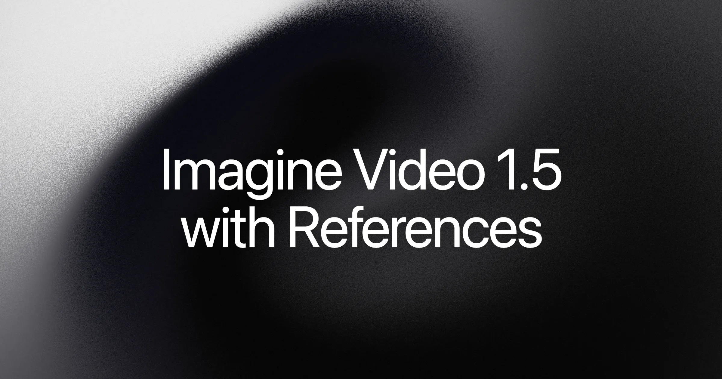 تثبيت الشخصية والصوت والمشهد عبر المراجع مراجع الصور والصوت في Imagine Video 1.5