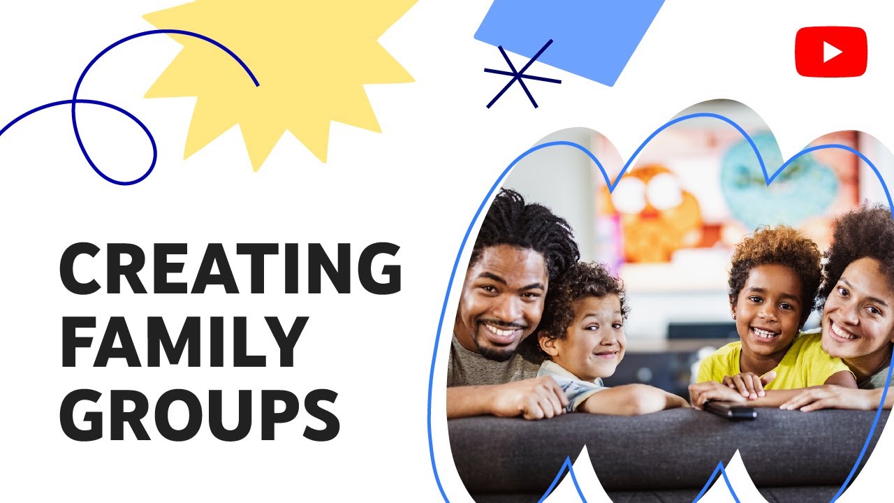 YouTube family group setup Official YouTube screen explaining how to create a family group