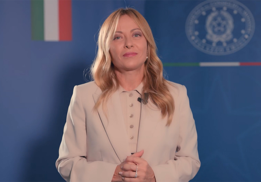 Official photograph from the Italian government's website Palazzo Chigi — official seat of the Italian Prime Minister's office