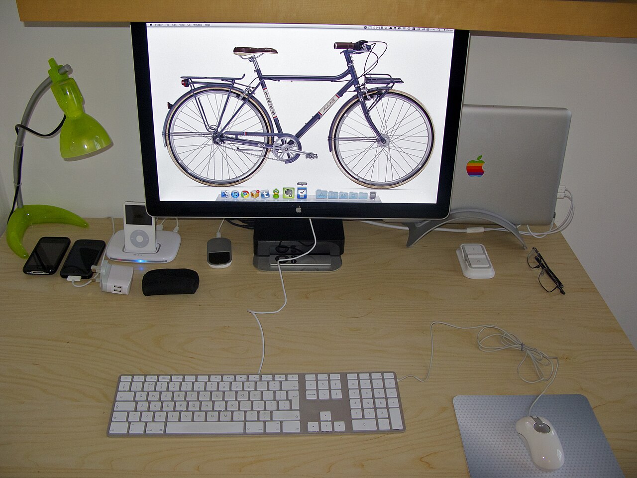 Home office desk setup for interview practice