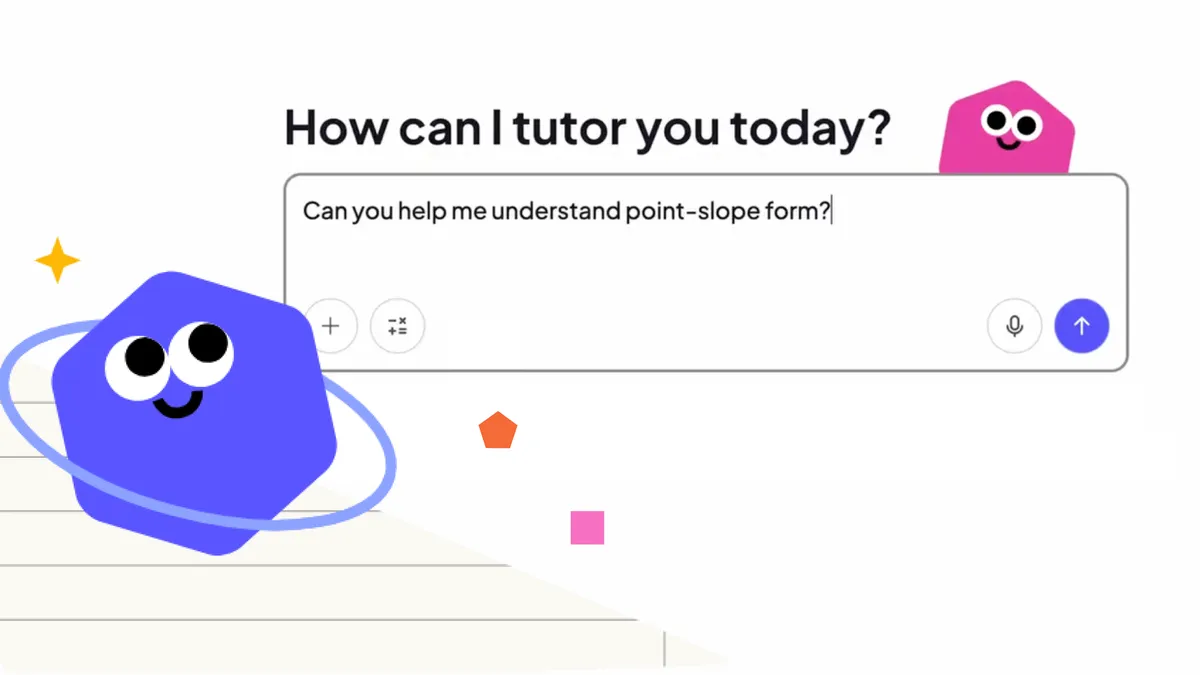 Official partnership artwork for the Google and Khan Academy AI learning tools