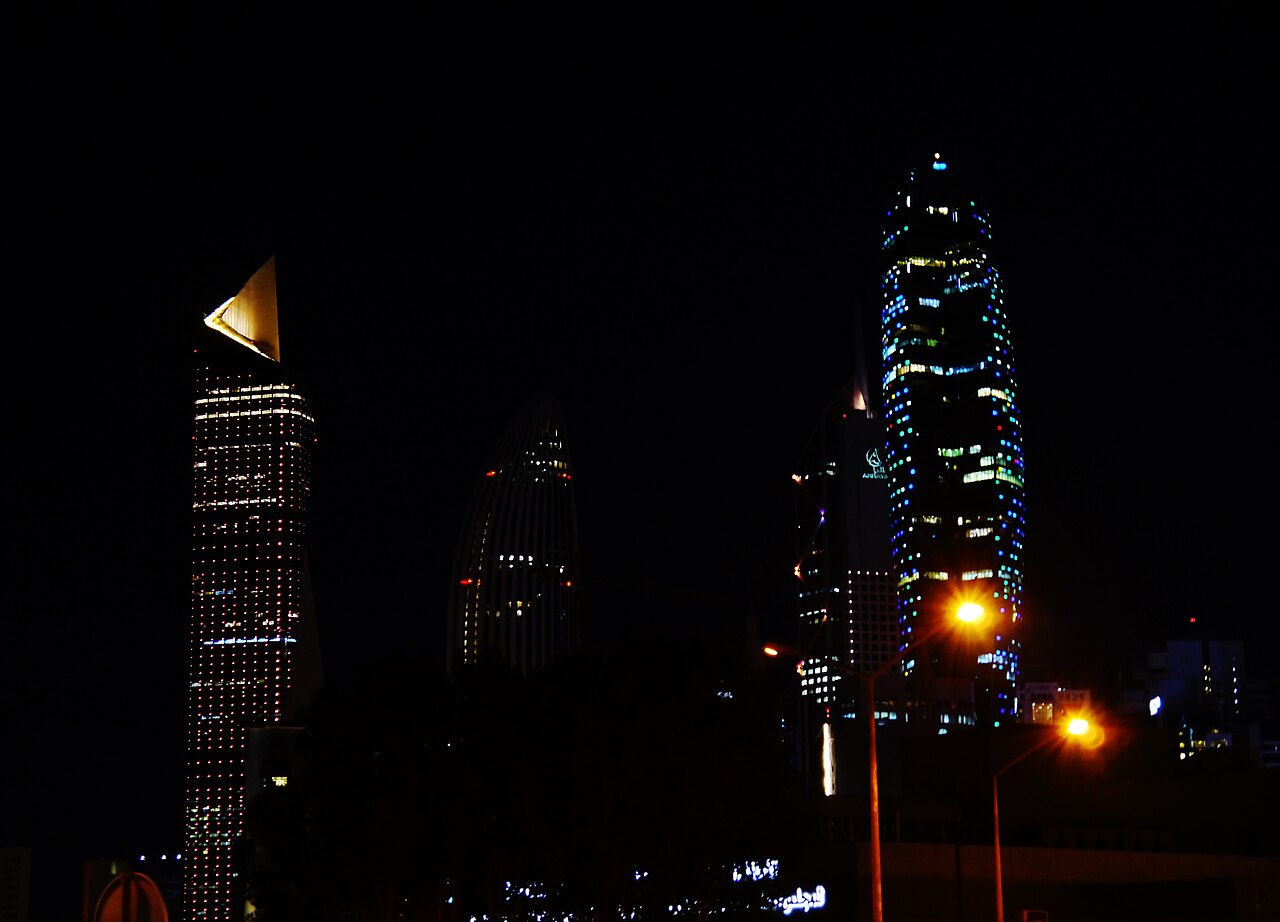 Kuwait City at night, where the new residency decisions take effect from September 2026