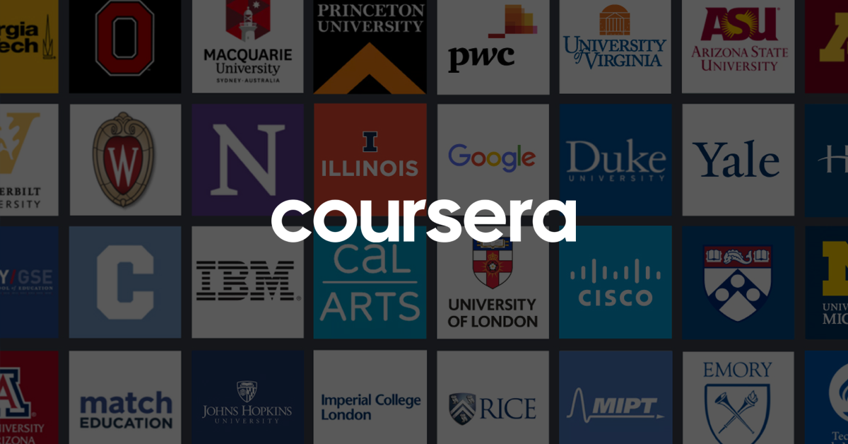 شركاء Coursera لدورات الإنجليزية عن بعد