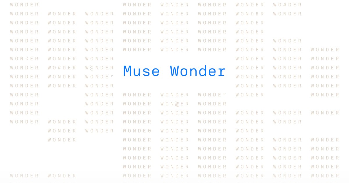 Meta's official social card announcing Muse Wonder
