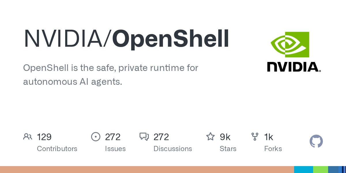 Official NVIDIA/OpenShell repository card on GitHub