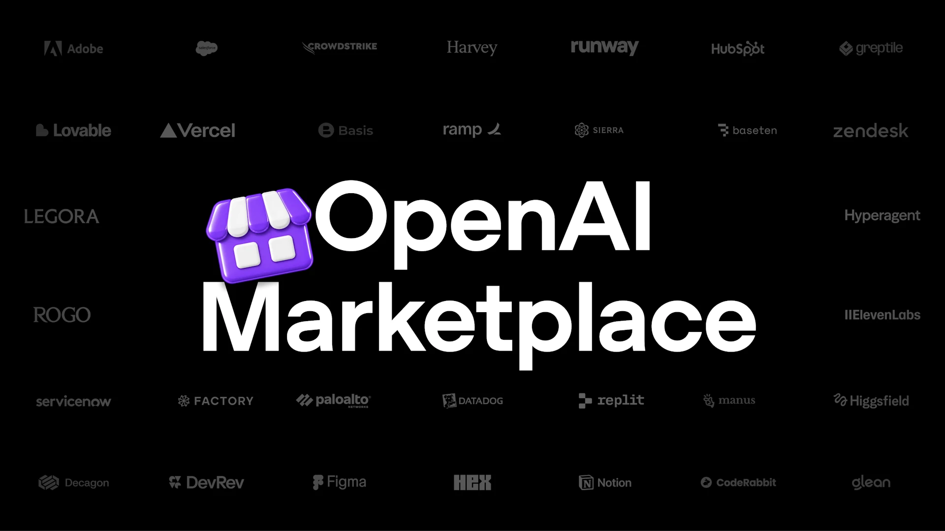 Official OpenAI Marketplace with partner logos
