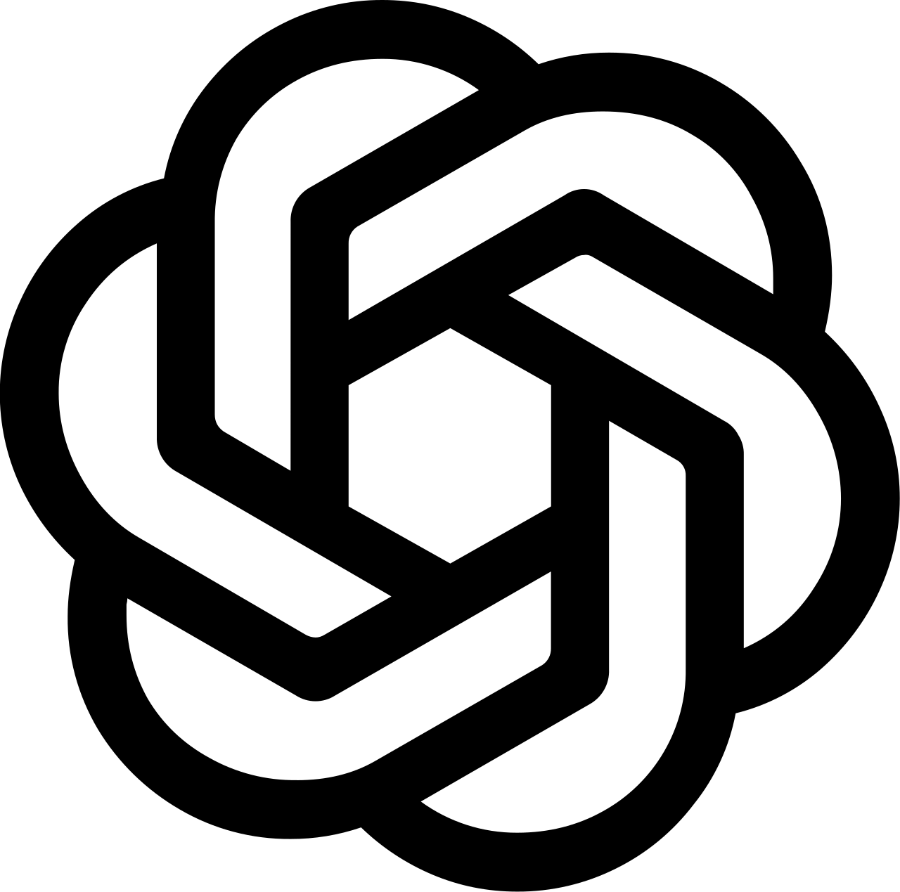 The official OpenAI logo in its 2025 form