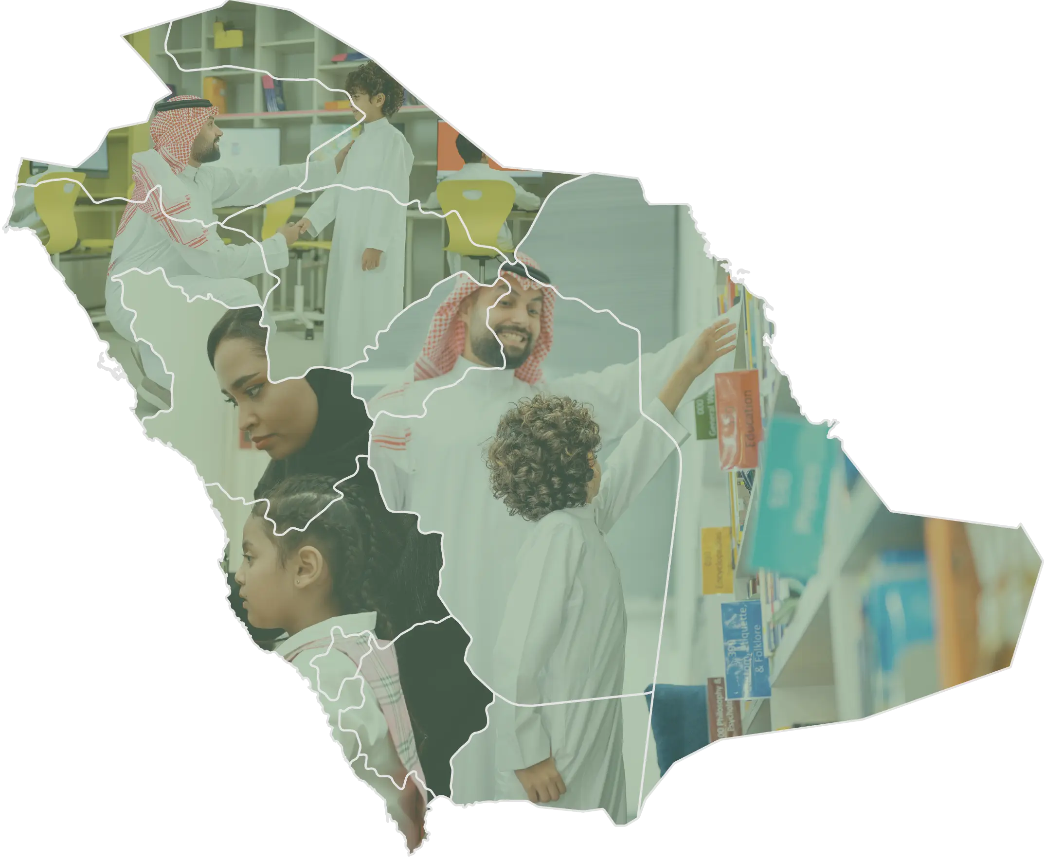 خريطة مواقع الجامعات السعودية المشاركة في الماجستير المهني في التعليم