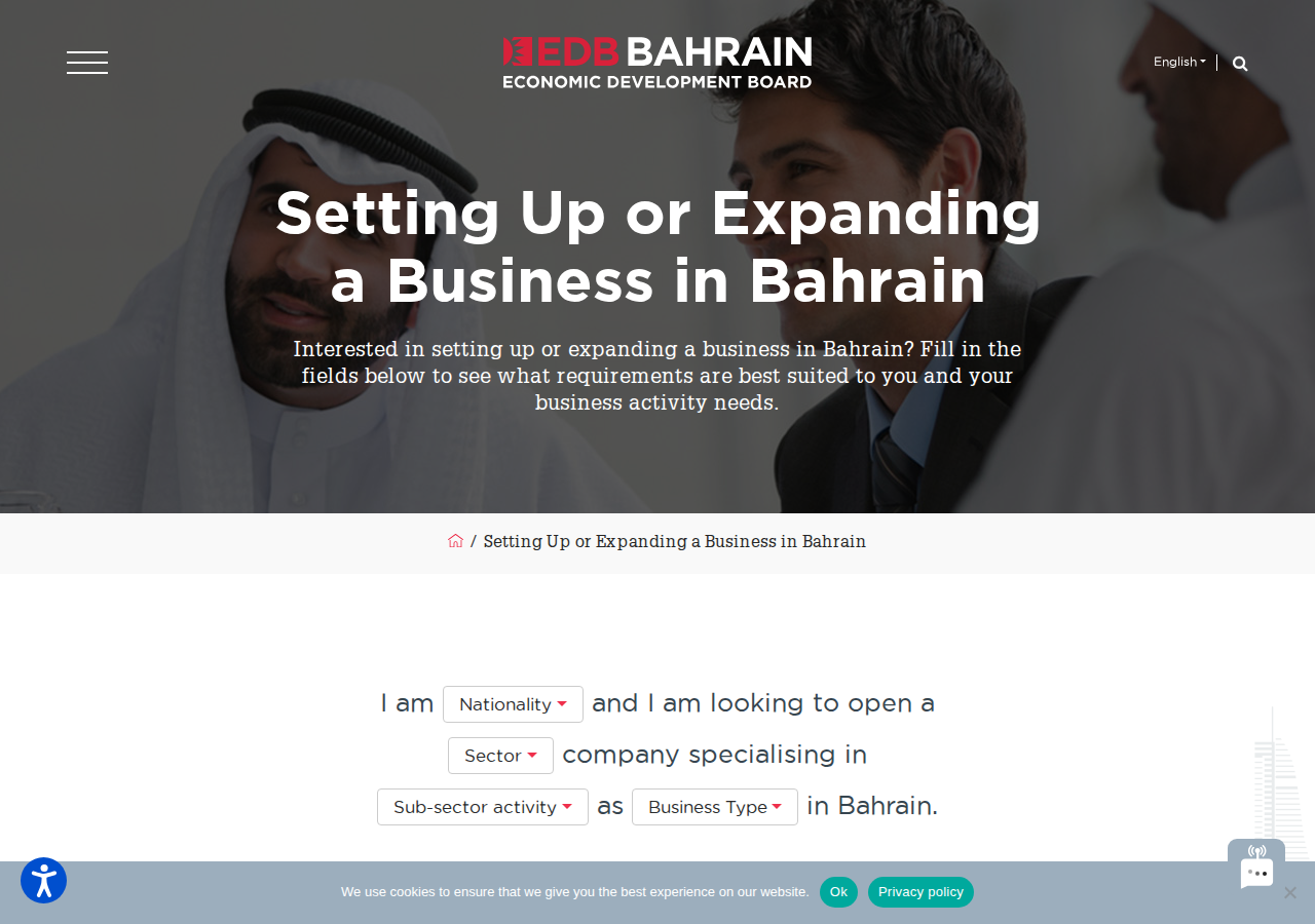 Bahrain EDB business setup journey