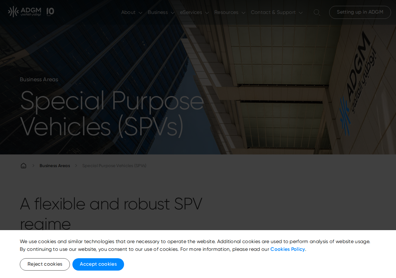 ADGM SPV official fee table