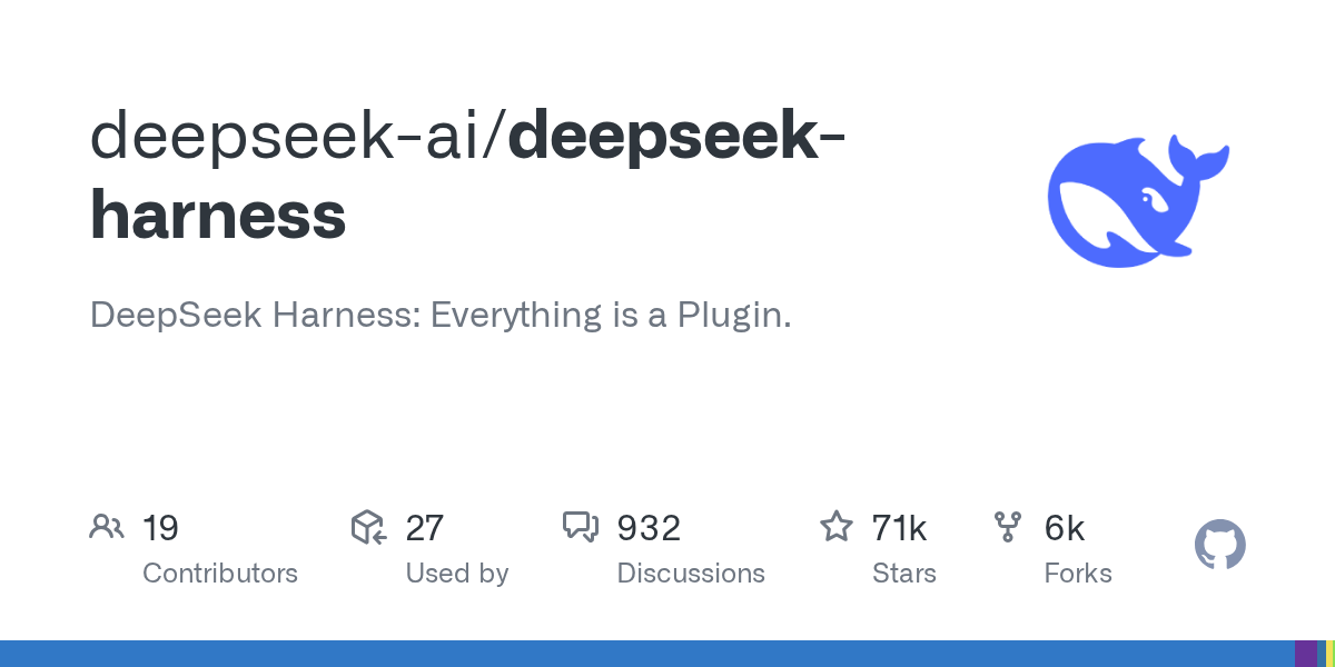 DeepSeek Harness: The Open-Source AI Agent Framework Where Everything is a Plugin 2026