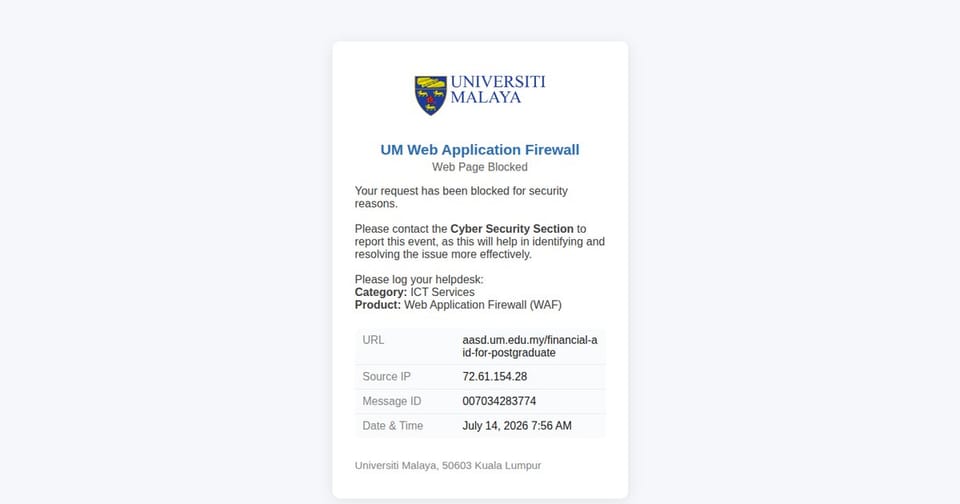 منحة Universiti Malaya Bright 2027 للدكتوراه: 3,500 رنجت شهرياً وموعد سبتمبر